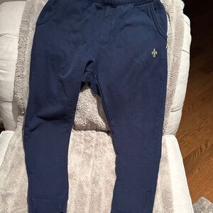 OVO Navy Blue Sweatpants with Gold Logo